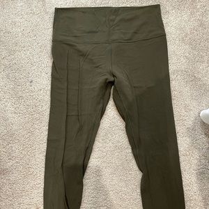 Lululemon Align 25” leggings Army green